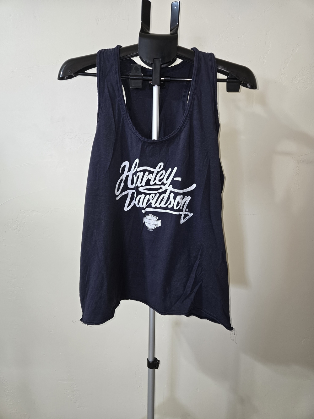 Harley‑Davidson Navy Tank with White Script Logo